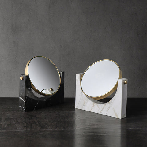Nordic Marble Brass Mirror